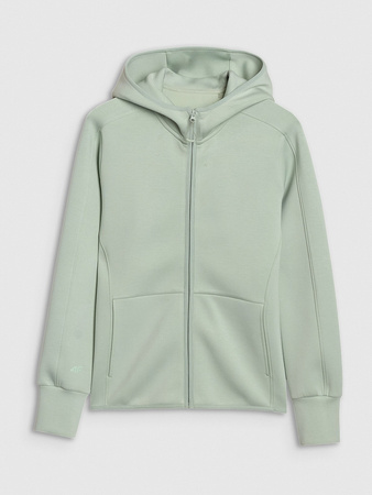 Bluza dresowa rozpinana z kapturem damska 4F 4FWSS25TSWSF1561-47S