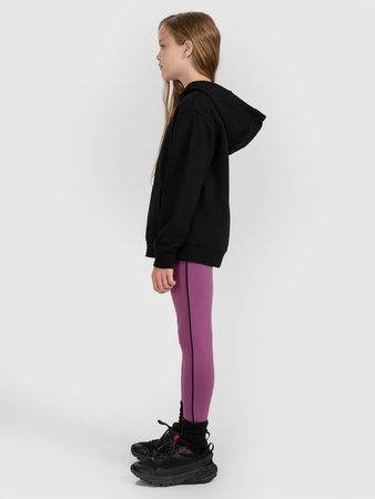 Bluza dresowa nierozpinana z kapturem dziewczęca 4F 4FJWMM00TSWSF1862-20S