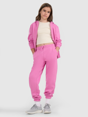 Spodnie dresowe joggery dziewczęce 4F 4FJRAW25TTROF1616-54S