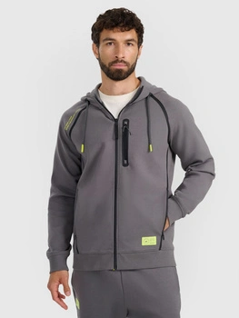 Bluza dresowa rozpinana z kapturem męska 4F 4FRAW25TSWSM2456-23S