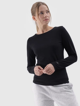 Longsleeve slim gładki damski 4F 4FWMM00TLONF376-20S