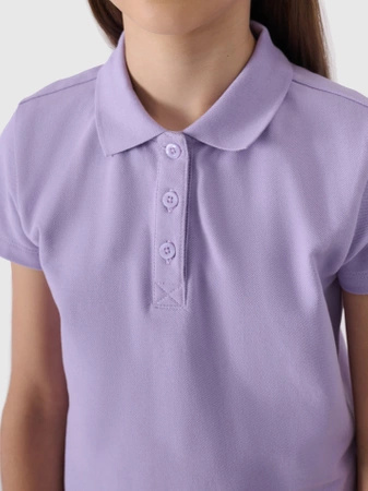 Koszulka polo regular dziewczęca 4F Junior