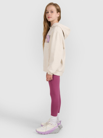 Legginsy dzianinowe dziewczęce 4F 4FJRAW25TTIGF291-50S