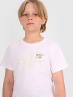Chłopięcy t-shirt z nadrukiem 4F 4FJWAW25TTSHM2417-10S