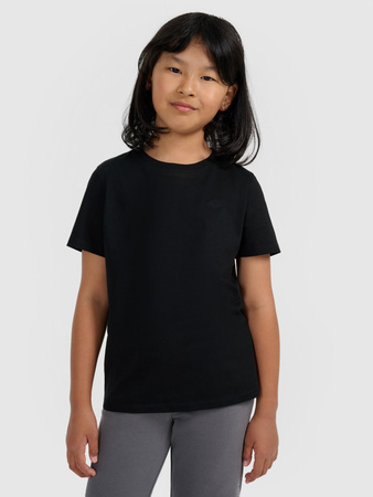 T-shirt regular gładki dziewczęcy 4F 4FJRMM00TTSHF3231-20S