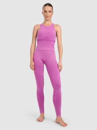 Legginsy do jogi i pilatesu bezszwowe damskie 4F 4FWAW25TFTIF407-54A