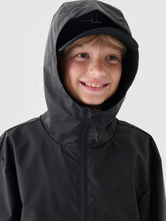 Kurtka przejściowa przeciwdeszczowa z gumową powłoką dziecięca 4F Junior 4FJWSS24TJACU217-20S