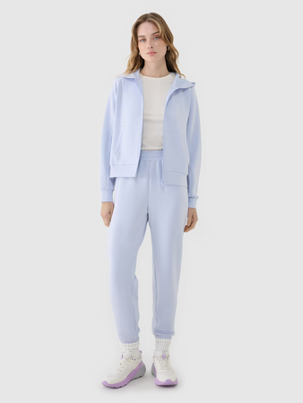 Spodnie damskie dresowe joggery z modalem 4F 4FWSS25TTROF1010-34S