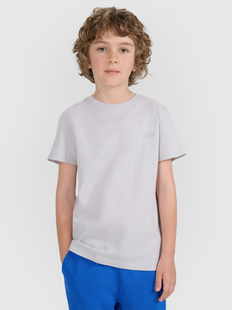 T-shirt regular gładki (ZESTAW 2 szt.) dziecięcy 4F 4FJRAW25TTSHU3157-90S