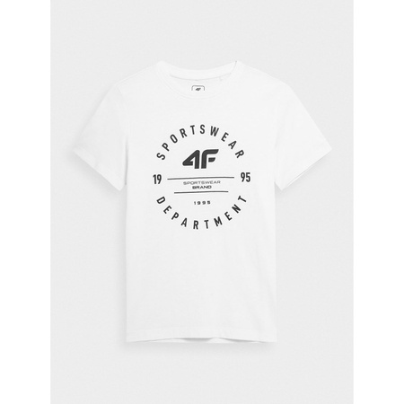T-shirt z nadrukiem chłopięcy 4F Junior