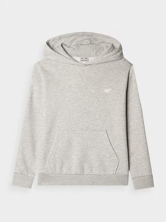 Bluza dresowa nierozpinana z kapturem dziewczęca 4F Junior 4FJWMM00TSWSF1316-27M