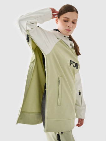 Bluza snowboardowa z softshellu membrana 5000 damska 4F 4FWAW24TSOFF289-44S