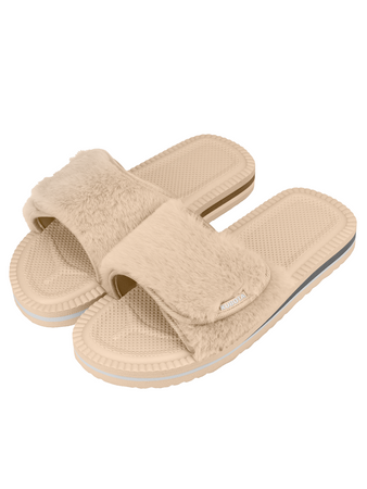 Klapki na rzep futerko damskie Kubota K24AW-100-001-03-1