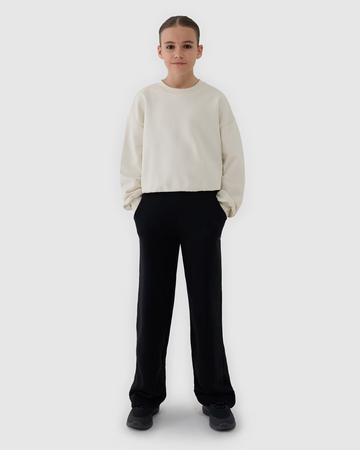 Bluza dresowa nierozpinana bez kaptura dziewczęca 4F 4FJWSS25TSWSF1479-12S