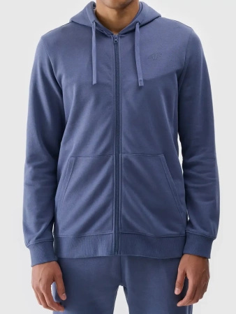 Bluza męska z kapturem rozpinana 4F 4FWMM00TSWSM1768-32S