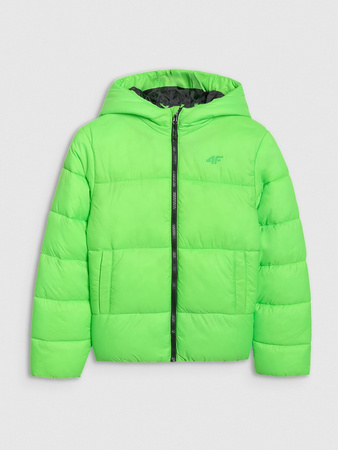 Kurtka puchowa z wypełnieniem syntetycznym chłopięca 4F 4FJRAW25TDJAM0809-45N
