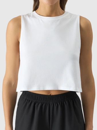 Crop top oversize gładki damski 4F