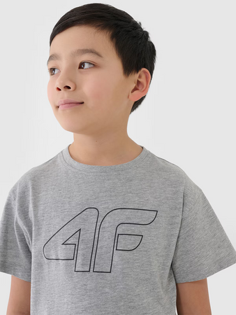 T-shirt z nadrukiem chłopięcy 4F 4FJWMM00TTSHM2331-25M