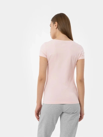 T-shirt regular gładki damski 4F 4FMM00TTSHF731-56S