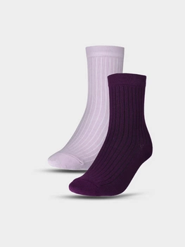 Skarpetki casual za kostkę (2-pack) damskie 4F 4FWSS25USOCF375-91S