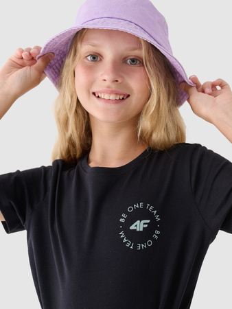 T-shirt z nadrukiem dziewczęcy 4F Junior 4FJRAW24TTSHF2276-20S