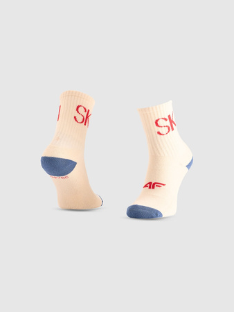 Skarpetki casual za kostkę (2-pack) chłopięce 4F 4FJRAW25USOCM601-11S