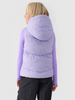 Bezrękawnik puchowy pikowany z kapturem dziewczęcy 4F Junior 4FJWAW24TVJAF129-51S