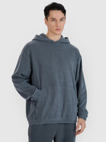 Bluza dresowa nierozpinana z kapturem męska 4F 4FRSS25TSWSM2181-22S