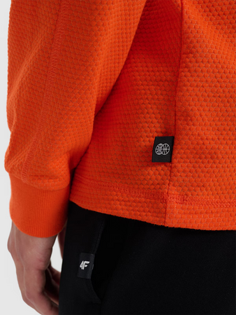 Longsleeve oversize gładki męski 4F 4FRSS25TLONM518-70S