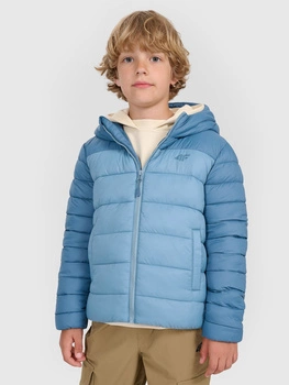 Kurtka puchowa z wypełnieniem syntetycznym chłopięca 4F 4FJRAW25TDJAM0770-32S
