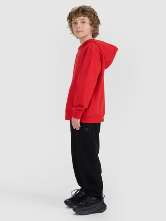 Bluza dresowa nierozpinana z kapturem chłopięca 4F 4FJRAW25TSWSM2490-62S