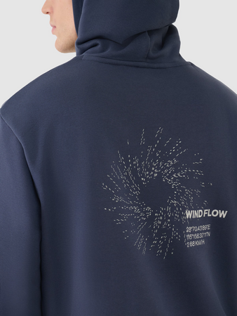 Bluza dresowa nierozpinana z kapturem męska 4F 4FWSS25TSWSM1749-22S