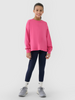 Longsleeve oversize gładki dziewczęcy 4F 4FJWSS25TLONF377-54S