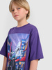 T-shirt oversize z nadrukiem chłopięcy 4F 4FJRAW25TTSHM3061-51S