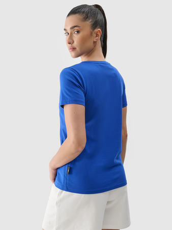 T-shirt regular z nadrukiem damski 4F 4FRSS24TTSHF2547-36S