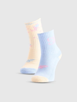 Skarpetki casual za kostkę (2-pack) dziewczęce 4F 4FJRAW25USOCF600-90S